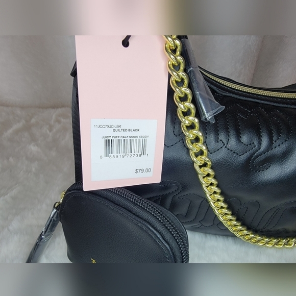 NWT Juicy Couture Black Crossbody - Picture 3 of 10